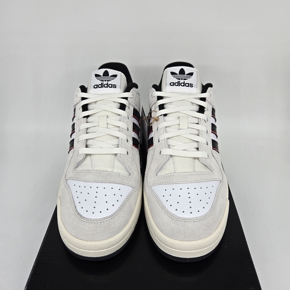 New adidas Forum 84 Low ADV Crystal White Black Scarlet Men's Shoes Size 9.5 - Picture 2 of 8